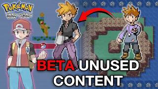 Beta Unused Content of Pokemon FireRed & LeafGreen | Cut Content