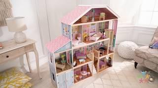 Grand View Mansion Dollhouse with EZ Kraft Assembly™ | Watch KidKraft's Toy Demo