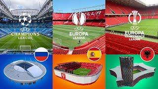 Champions League, Europa League and Conference League Final Stadiums 2021-22