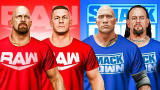 Raw VS Smackdown, BUT It's All Legends!