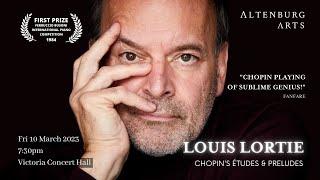 Altenburg Arts presents pianist Louis Lortie (Fri 10 Mar 2023, Singapore)