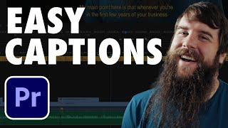 How to create captions quickly & easily in Premiere Pro for FREE