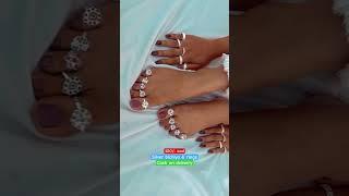 New designer silver toe rings designs 2023, with 70% discount on instant order #shorts #toering