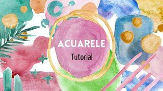 Acuarele pentru începătoriPictează cu acuarele Tutorial