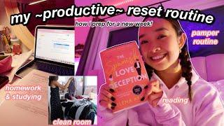 my ~productive~ reset routine (⁄ ⁄◕⁄‿⁄◕⁄ ⁄)