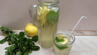 Delicious and refreshing homemade mint lemonade