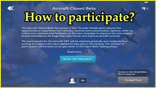 how to participate in airplane mode in war thunder mobile