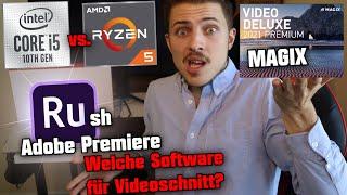 RYZEN welche Videoschnitt-Software? MAGIX 2021 vs. Adobe Premiere  Warum Intel sich lohnen kann!