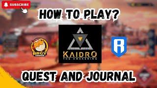 Kaidro Gameplay | New Ronin Games | Play to Airdrop 2024 June