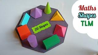 3-D Geometrical Shapes Maths Project For School Competition/Maths Model/Maths TLM/Maths Project Easy