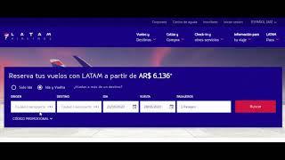 La aerolínea Latam tiene a Islas Malvinas como destino extranjero, no como nacional, en su Web.