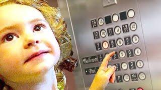 RIDING THE HOTEL ELEVATORS!