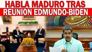 ¡URGENTE! HABLA MADURO TRAS REUNIÓN DE JOE BIDEN Y EDMUNDO GONZÁLEZ | VENEZUELA LIBRE DE DICTADURA