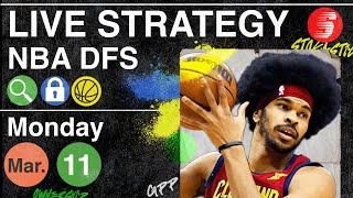 NBA DFS Strategy Monday 3/11/24 | DraftKings & FanDuel NBA Lineup Picks