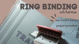 ring binding at home using KW-triO 6-hole puncher [short bondpaper] // shopee finds ph