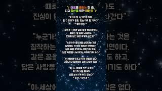 [인생명언/격언/조언]  마음을 울리는 한 줄, 지금 당신을 위한 이야기｜진심이 담긴 글/ #노자 #도덕경 #좋은글