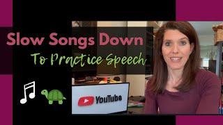 How to Slow Music Videos Down on YouTube for Aphasia | Stroke Recovery Practice