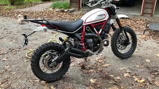 2020 Ducati Scrambler Desert Sled exhaust mod