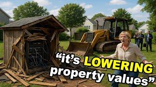 HOA Karen BULLDOZED My Tool Shed—Didn’t Know It Held the Neighborhood’s Internet Hub  EntitledPeople