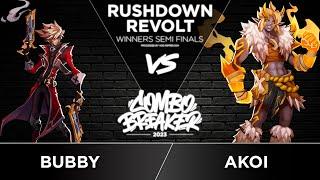 BUBBY (Raymer, Ashani) vs Akoi (Urdah) - Rushdown Revolt Winners Semi-Final - COMBO BREAKER 2023