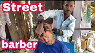 streetbarber head neck massage. tapping massage //asmr