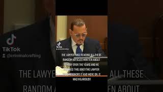 Johnny Laughing At Own Joke In Court Today! #depp #depphead #johnny #johnnydepp #humor #trial