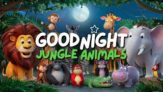 Goodnight Jungle Animals | Bedtime Stories for Toddlers and Kids | Relaxing Music | Eddy Kids World