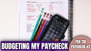 BUDGETING MY PAYCHECK: February Paycheck 2 | Part Time Nursing Income | KeAmber Vaughn