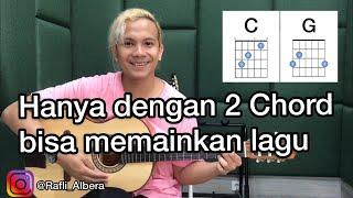 CARA MUDAH BELAJAR GITAR PEMULA, HANYA 2 CHORD GAMPANG BISA MEMAINKAN LAGU BY ALBERA