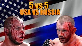 USA VS RUSSIA 5 VS 5 MMA