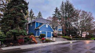 Rainy Walk Through Cedar Mill Neighborhood in Portland, Oregon