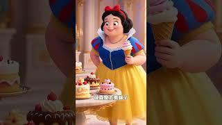 白雪公主暴饮暴食，不爱惜自己的身体，导致肚子疼痛难忍。。。#儿童益智 #动画 #白雪公主 #敖闰 #哪吒 #cartoon #yuewenanimation #funny #animation