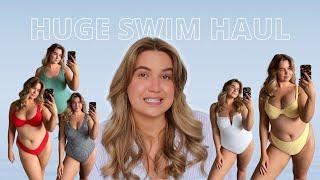 HUGE SWIM HAUL 2022 | midsize swimwear try-on | H&M MANGO M&S A&F