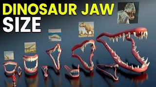 Dinosaur Jaw Size & Teeth Count Comparison | T-REX Vs GIGANOTOSAURUS