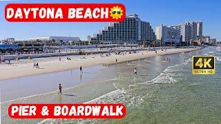 Walking Daytona Beach Pier & Boardwalk ️ Walking Tour 4K