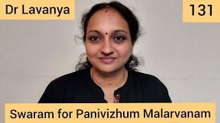 | Swaram for Panivizhum Malarvanam | Ninaivellam Nithya | Dr Lavanya | Carnatic notes |