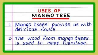 USES OF MANGO TREE | IN ENGLISH | 5 USES OF MANGO TREE