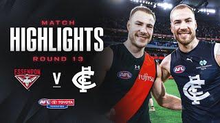 Essendon v Carlton Highlights | Round 13, 2024 | AFL