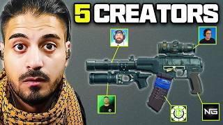 5 YouTubers Build One Gun at The Same Time