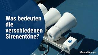 Was bedeuten die verschiedenen Sirenentöne? | Erklärvideo | General-Anzeiger Bonn