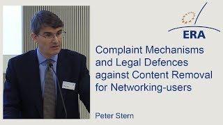 Complaint Mechanisms and Legal Defences against Content Removal for Networking-users