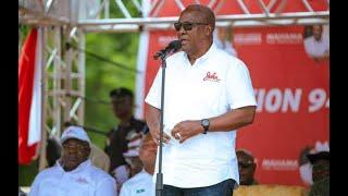 MR MAHAMA AT HO TECHNICAL UNIVERSITY ON A TOWN HALL MEETING WITH THE STUDENTS