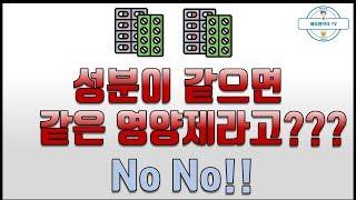 영양제 원료등급과 원료회사의 중요성