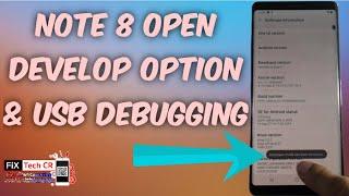 How to Open Develop Option & Usb Debugging Note 8 SM-N950N