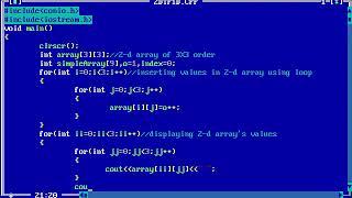 2D array to 1D array conversion c++