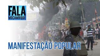 Manifestação na cidade de Maputo transforma ruas em praças de guerra @PortalFM24