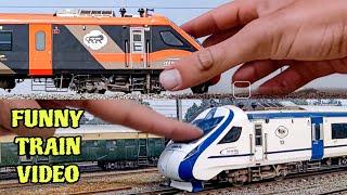 Funny train video | Indian railway trains ruined by AI