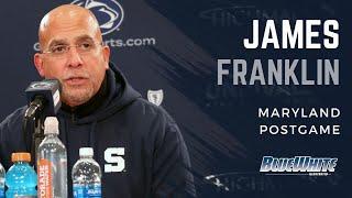 Penn State head coach James Franklin recaps win over Maryland