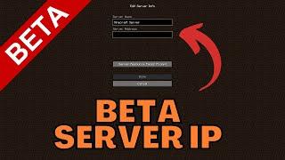 Minecraft Beta Server IP Address