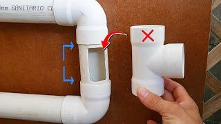 Few plumbers apply this technique to install a PVC tee in a small space without cutting the pipe